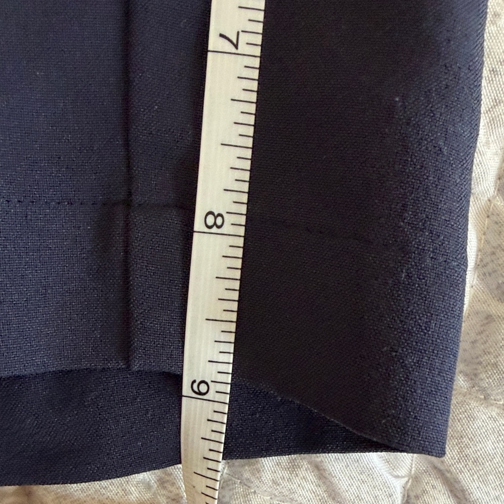Adidas Men's Dark Blue Flat Front Shorts - Picture 6 of 6